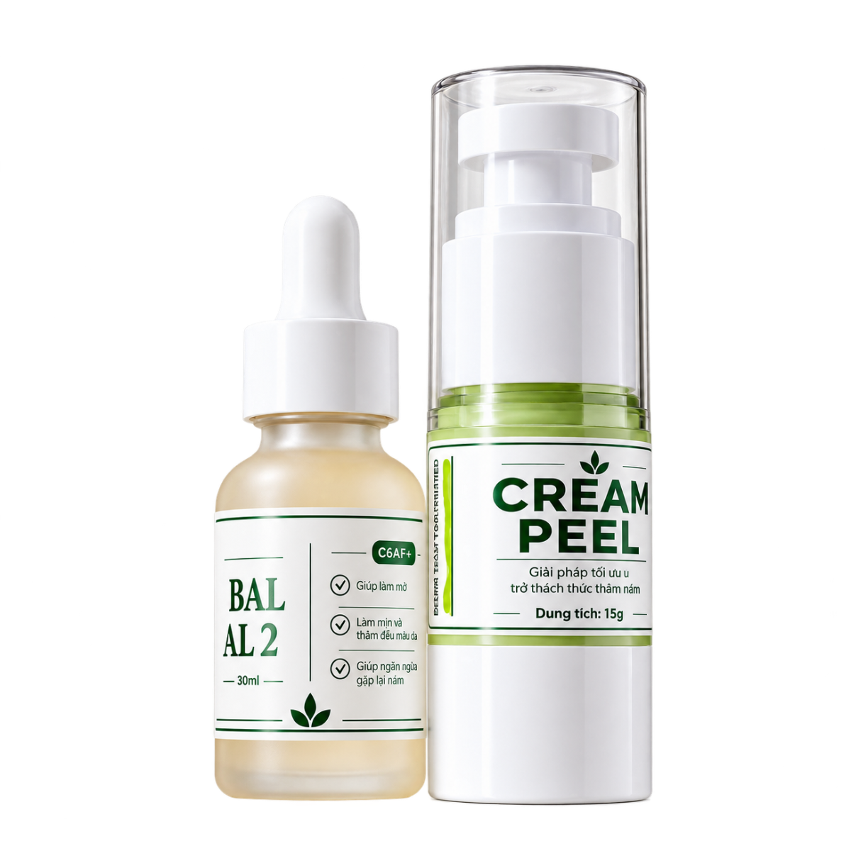Bộ đôi chăm sóc da nám Cream Peel + Herbal Peel